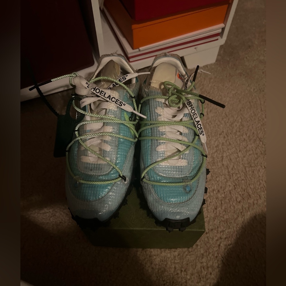 Off-white Nike waffle racer shoes
